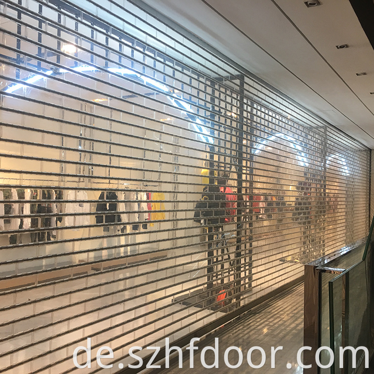 Pvc Crystal Shutter Door